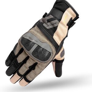 Black and Tan Men's Riding Gloves